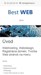 Mobile Screenshot of bestweb.sk